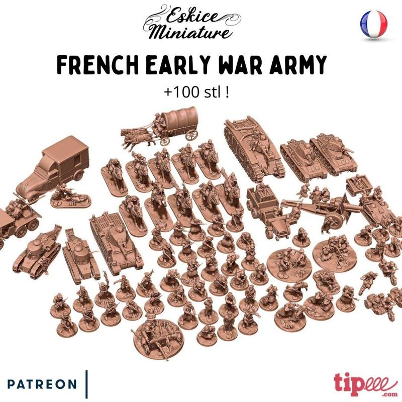 French ARMY - 28mm for wargame