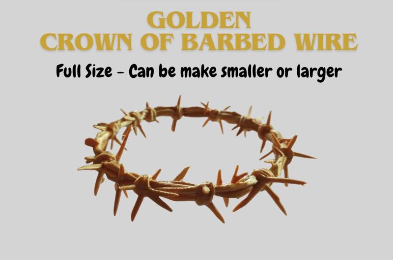 Golden Crown of Barbed Wired - Full Size