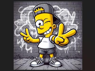Hueforge Bart Simpson