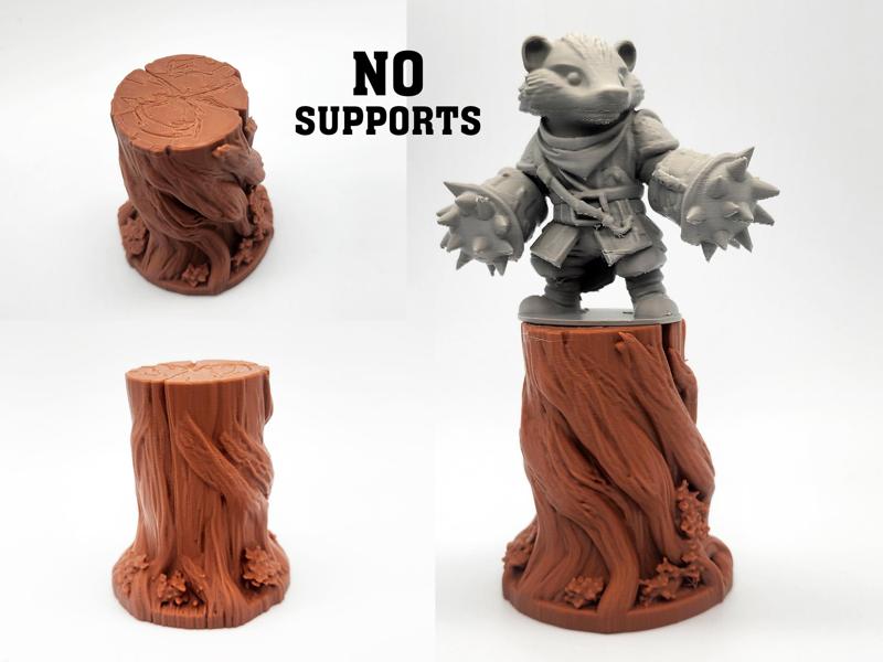 Natural Tree Stump Pedestal - No Supports