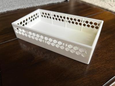 Brush and Cosmetic Organizer Tray - Solid Bottom