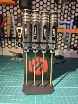 Allen keys stand with Voron logo