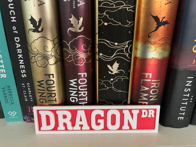 Bookshelf Sign – Dragon Dr – Street Sign