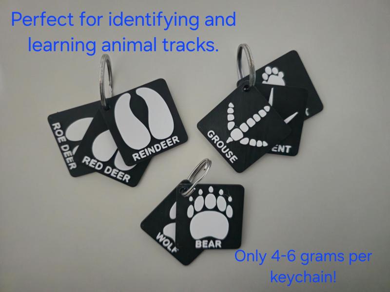Hunters Animal Tracks ID Tags