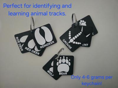 Hunters Animal Tracks ID Tags