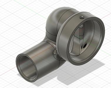 Adapter Absaugung Band- und Tellerschleifer BTS800 Scheppach