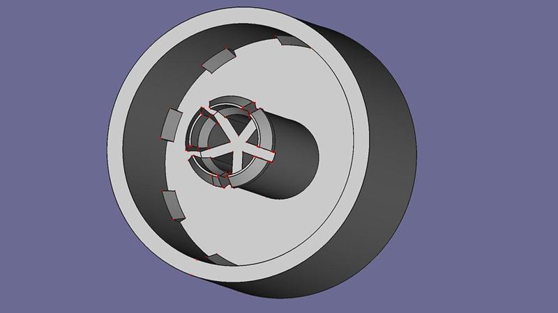 Spare wheel for mop bucket