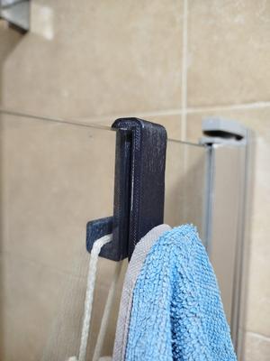 Towel Holder for Glass Shower Panels