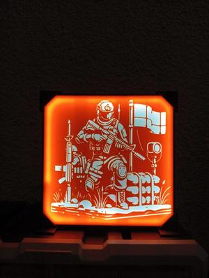 Soldier Lamp/Deco (DIY) With Easy Solution To Change Front !