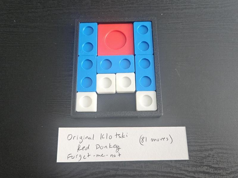 Klotski Sliding tiles puzzle
