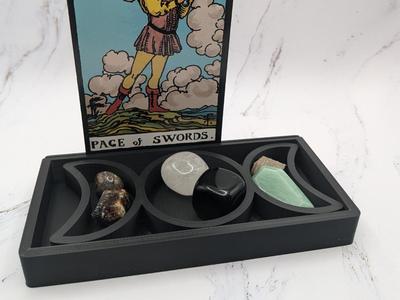 Triple Goddess Tarot Card Display Tray