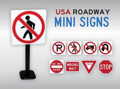 Stop Signs - US Road Mini Signs