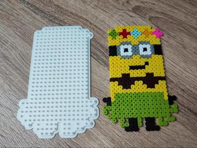 Minion with a skirt Hama Pearls beads plate