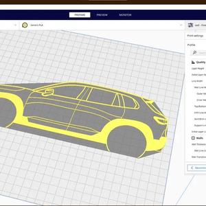mazda cx-30 lineart