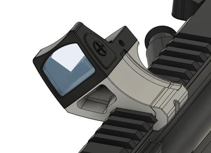 Red Dot Agled Offset Mount for RMR / RMRcc / RMSc footprints