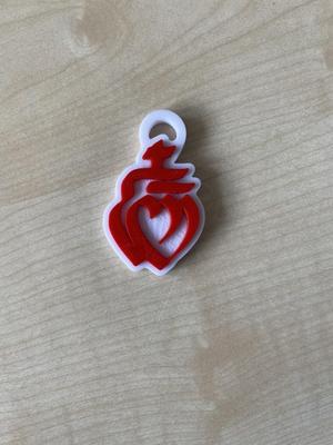 Keychain Vendée - Porte-clé cœur vendéen