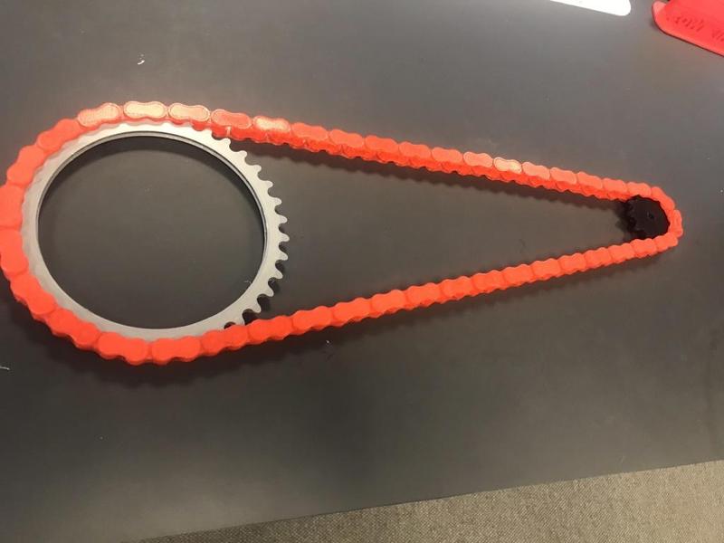 420 roller chain. Modular, with chain lock and sprockets