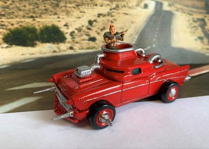 20mm Gaslands Post Apocalyptic Turret Gunner Car Gang Member