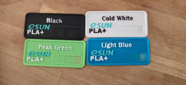 Sample Esun PLA+   