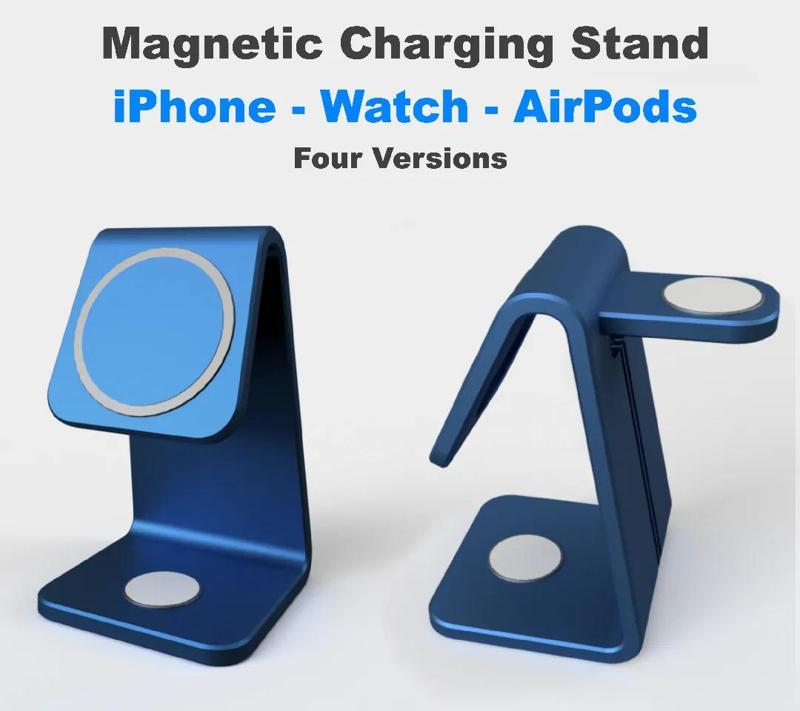 Magnetic Charging Stand for iPhone, Apple Watch & AirPods - MagSafe - Four Versions   