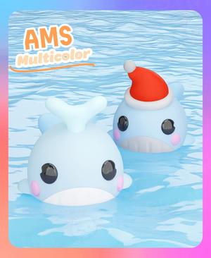 Flexi Whale Xmas & Normal (Multicolor)