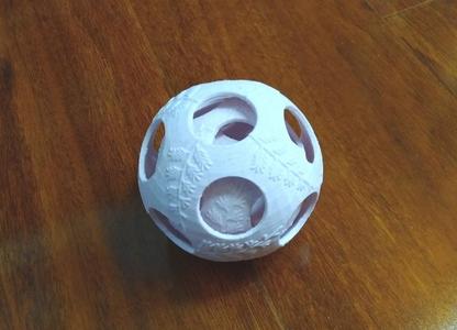 Fidget ball - fern leaf