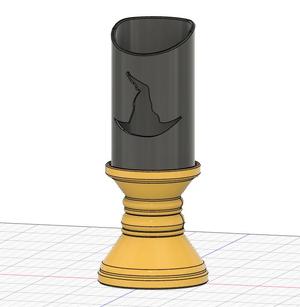 Witch's Hat Halloween Candle