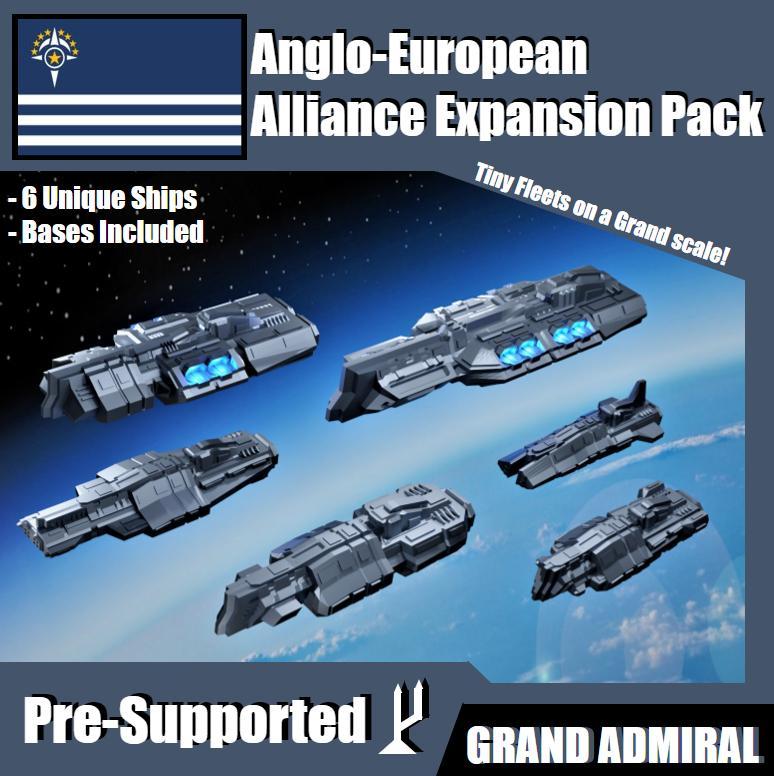 SCI-FI Ships Expansion Pack - Anglo European Alliance - Presupported
