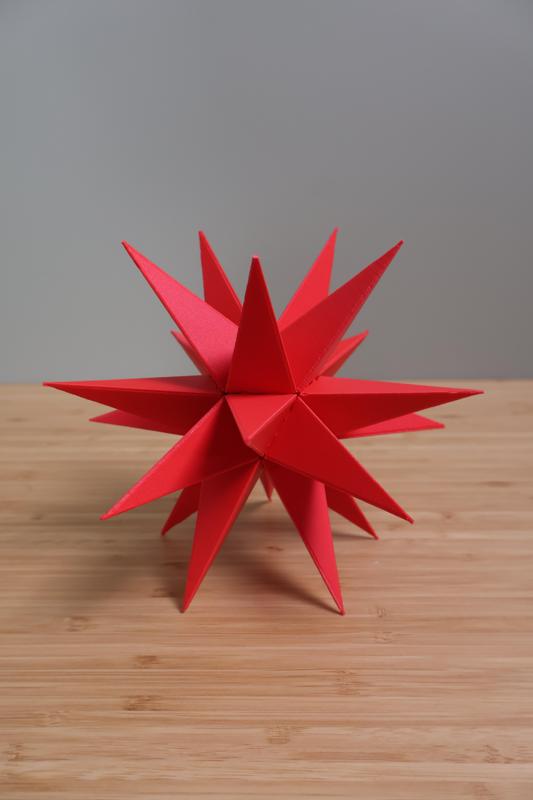 Unwrapped Icosaeder Star Sharp
