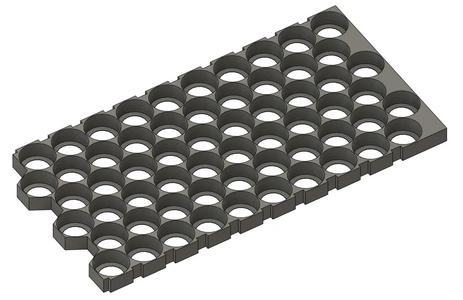 20s6p 21700 Cellholder 21,2 Cell Diameter 0.2mm/0,4mm Nozzle   