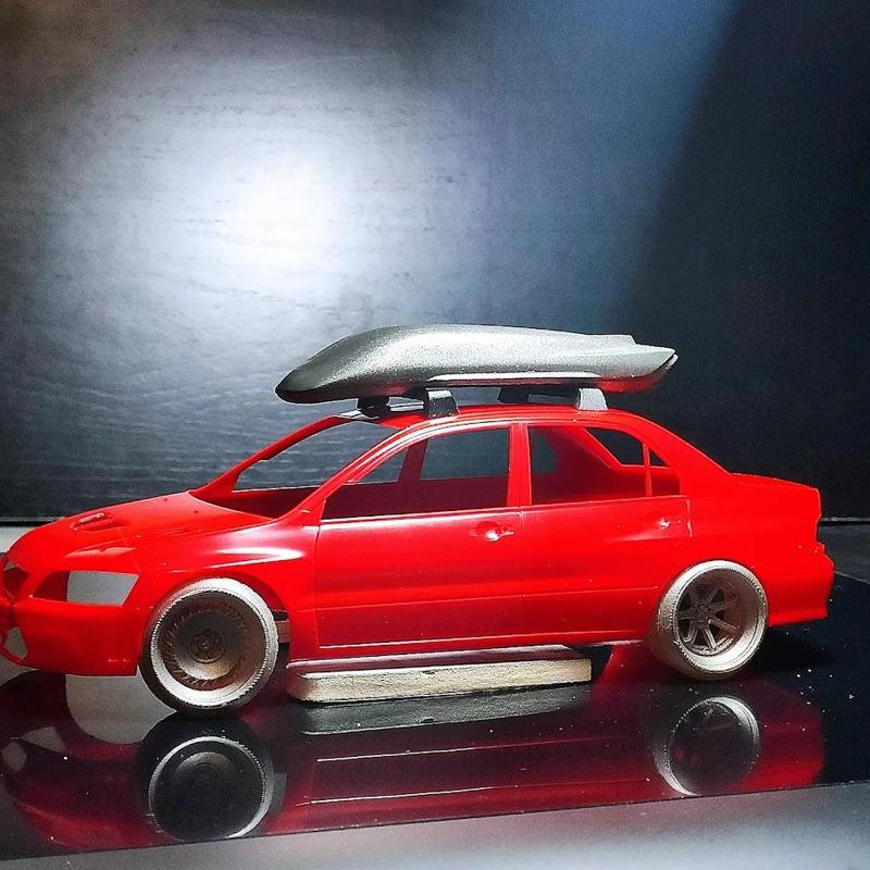 Sport Ski box for Diecast 1:24 1:64 - Roof box