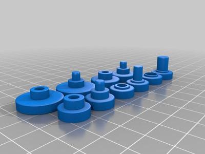 608, 625, & 607 bearing Concave Surface Fidget Spinner Buttons MK3.1 (Press Fit)