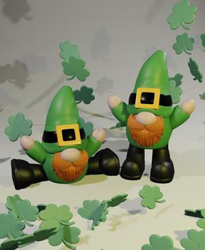St Patty's Flexi Gnome - Articulated Fidget Toy