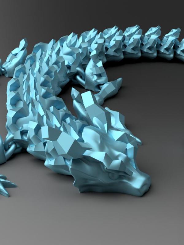 Pyrite Dragon - Articulated Dragon