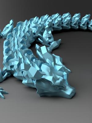 Pyrite Dragon - Articulated Dragon