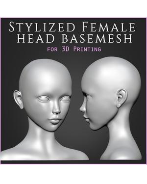 Stylized Female Head Basemesh