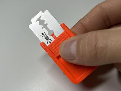 Razor blade precision sliding knife