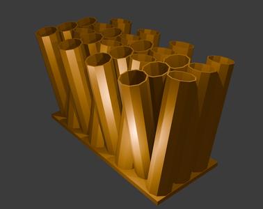 Angled Post Brush Holder