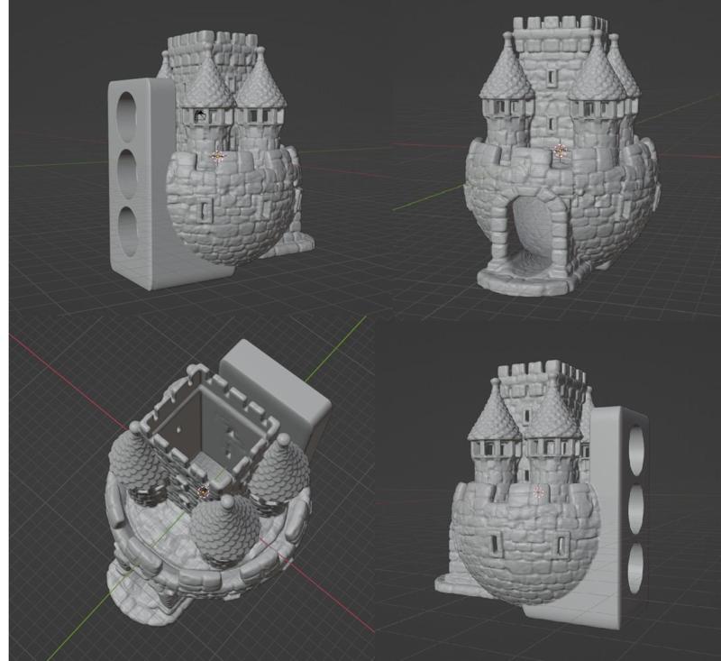Castle for jumping spider