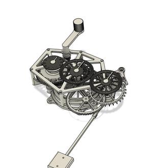 fully mechanical clock   
