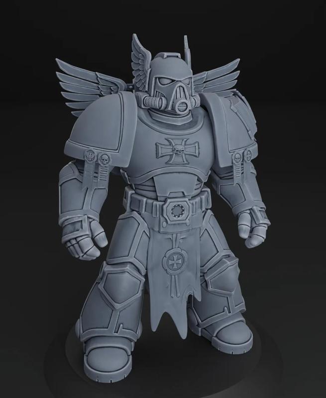 Space marines - Dark Angels - Winged Squad Captain 32mm