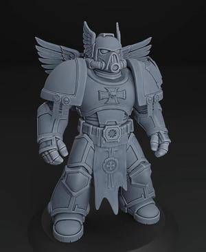 Space marines - Dark Angels - Winged Squad Captain 32mm