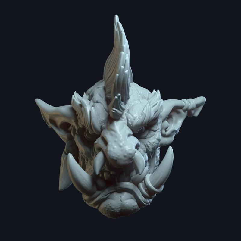 Snaggletooth v2 (actiong figure head)