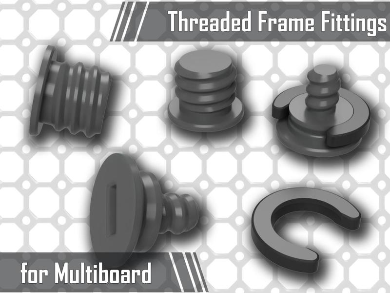 Threaded Fittings for Multiboard Drawer System
