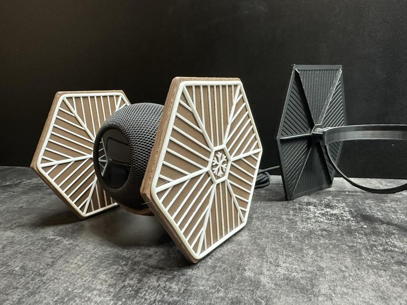 Gingerbread TIE Fighter HomePod Mini Stand