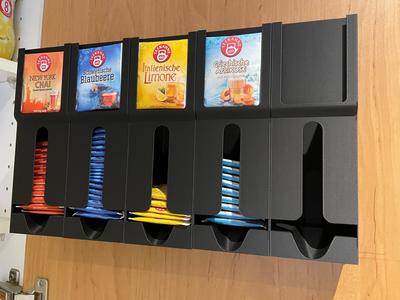 Tea bag organizer quick lock wall mount