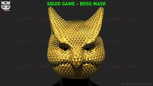 Squid Game Mask - Boss Mask Cosplay