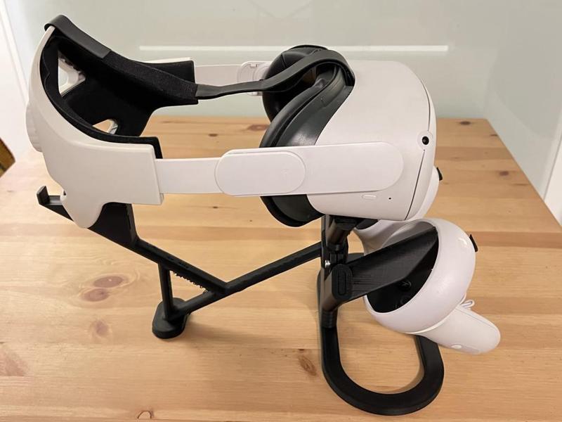 Oculus Quest 2 - Vertical stand extension for Elite strap
