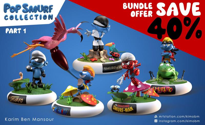 Pop Smurf Collection - Pack 1