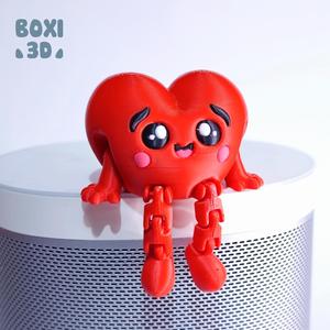 HEART- FLEXI - ARTICULATED - CUTE-PRINT IN PLACE